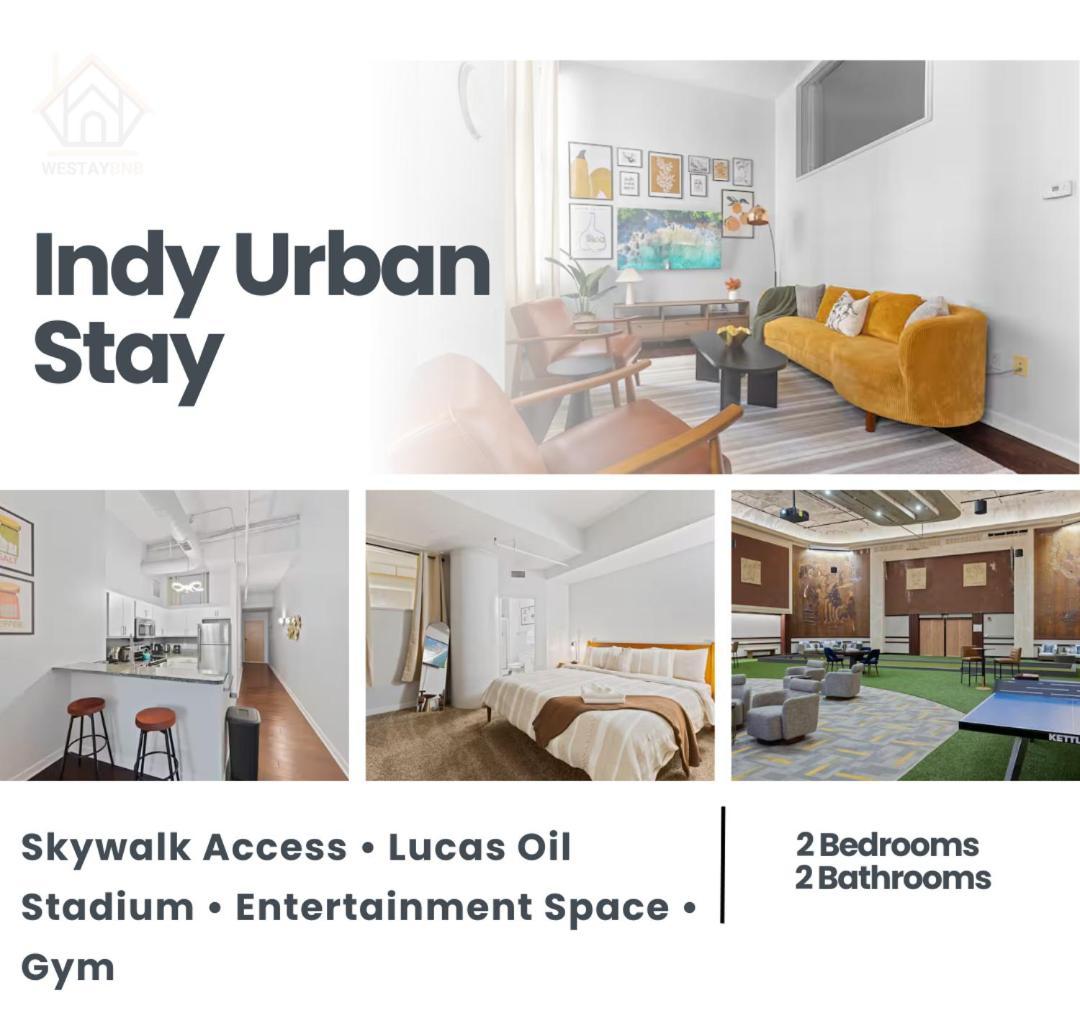 Indy Urban Stay - Skywalk Access - Convention Center - Sleeps7 Индианаполис Экстерьер фото